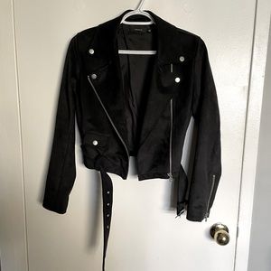 Cropped Biker Jacket